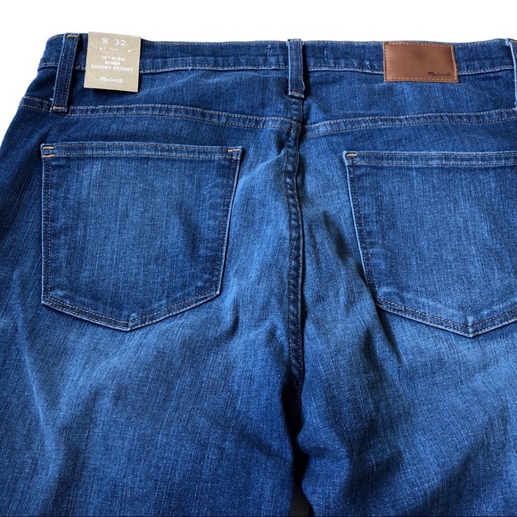 Madewell High-Rise Chewed-Hem Skinny Jeans Size 32 - Picture 8 of 8